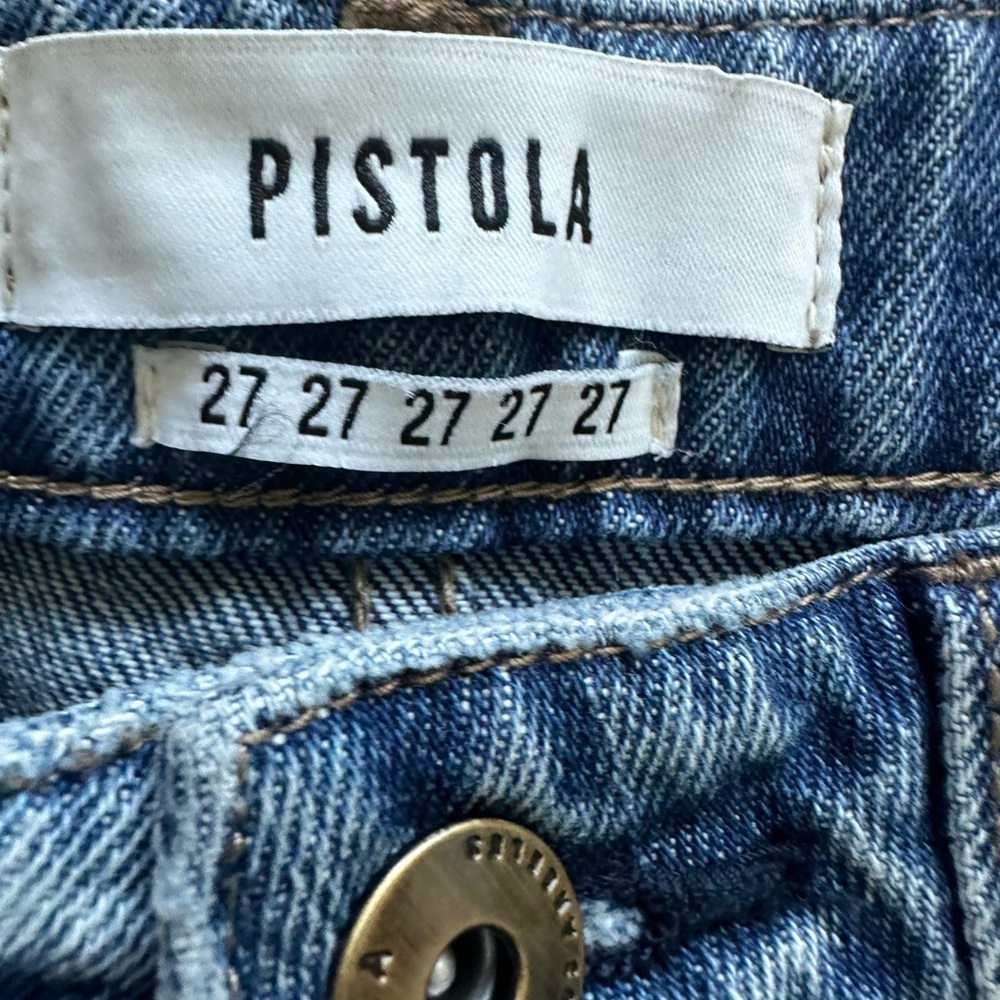 Pistola Nova Relaxed High Rise Cut Off Shorts - Picture 5 of 7